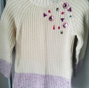 Girls Jeweled Sweater